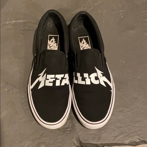 vans metallica slip on